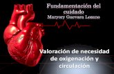 Valoración de necesidad de oxigenación y circulación · Excitación cardíaca Lusitropismo: es la relajación del corazón bajo ciertos estímulos. Miogénico o Batmotropismo sistema