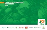 CATÁLOGO VARIEDADES KING SEEDS 2017 · facilita la cosecha y control de plagas y enfermedades. Maduración intermedia (85 días). Domo alto, grano ﬁno y bajo porcentaje de tallo