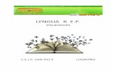 LENGUA E.P. 6 - CEIP San Pio X - INICIOceipsanpiox.larioja.edu.es/files/Vacaciones_Lengua_6.pdf · 2 Completa las oraciones con los numerales escritos en letra. ... 1 Completa cada