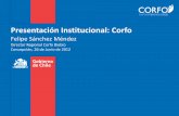 Presentación Institucional: Corfo - face.ubiobio.cldaniel/2%ba%20PPT%20CORFO.pdf · Prototipo: Subsidio para el ... soluciones comercializables Programa de I+D Aplicada Micro ...