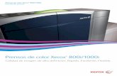 Prensas de color Xerox 800i/1000i · offset. Sus pequeñas partículas y uniformes, de composición química, producen una ... manual de reajuste de los parámetros de impresión.