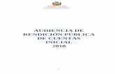 AUDIENCIA DE RENDICIÓN PÚBLICA DE CUENTAS … · 2018-04-05 · Gestionar la aprobación e implementación del Proyecto de Reglamento para la ... Ministerio Público e instancias