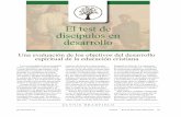 El test de discípulos en desarrollo - CIRCLEcircle.adventist.org/files/jae/sp/jae2013sp341706.pdf · cación adventista, motivó la búsqueda de un currículum que trascendiera los