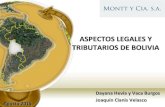 ASPECTOS LEGALES Y TRIBUTARIOS DE BOLIVIAasexma.cl/.../2015/09/Aspectos-legales-y-tributarios-de-Bolivia.pdf · de formularios tipo, la presentación de copias de los documentos de