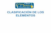 CLASIFICACIÓN DE LOS ELEMENTOSjanavarro.iespadremanjon.es/images/fq3eso/tabla_enlace/... · que coincidan en el grupo correcto.-Deja huecos para elementos aún no descubiertos, de