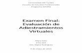 Examen Final: Evaluación de Adiestramientos Virtualesmarasotoetel603.weebly.com/uploads/2/2/3/0/22305616/examen_final.pdf · Aplicó el modelo de diseño instruccional seleccionado