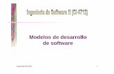 Clase 1 IS-modelos de Desarrollo - Universidad Simón …mgoncalves/IS2/sd07/clase1.pdf · • Ciclo de vida del software • Modelos de desarrollo: cascada, ... y subjetividad del