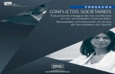 PROGRAMA CONFLICTOS SOCIETARIOS - ie.edu · Resolución de conflictos. w Modificaciones estructurales y conflictos societarios. Derechos de socios y ... posturas diferentes que dan