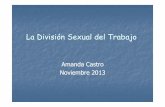 La División Sexual del Trabajo - Inicio - FES America … · 2013-11-22 · •La división sexual del trabajo es uno de los pilares básicos del sistema patriarcal para subordinaralasmujeres.