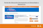 Portal de Educación Permanente en Ginecología y … · oficialmente el Portal de Educación Permanente en Ginecolog[a y Obstetricia de la Provincia de ... (a Patologia en cancer