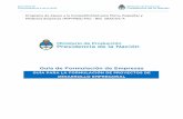 Guía de Formulación de Empresas - argentina.gob.ar · bienes de capital relacionadas con las actividades de asistencia técnica, de equipos y/o instrumentos de medición, ensayos