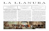 Espacios culturales - lallanura.eslallanura.es/llanura/La-Llanura-108.pdf · Desde el número 61 de La Llanu-ra, correspondiente al mes de julio de 2014, venimos reivindicando la