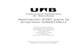 Aplicaci n ERP para la empresa GARCIALU - ddd.uab.cat · Aplicación ERP para la empresa GARCIALU Memoria del proyecto de Ingenieria Técnica en Informática de Sistemas realizado