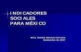 INDICADORES SOCIALES PARA MÉXICO - Inicio | …seduv.edomexico.gob.mx/docs/observa/monitoreo_3.pdf · INDICADORES SOCIALES Índice de Desarrollo Humano Umbrales de Pobreza Índice