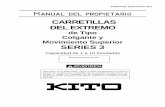 CARRETILLAS DEL EXTREMO - kitoamericas.com Parts... · 55. 10.1 Carretillas del Extremo Colgantes. Modelos de carretilla del extremo aplicables - UP-3-0135 a 0535. Figura Nombre de