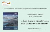 Gobernación Autónoma Departamental de … · Impactos en Bolivia • Prolongación de la época seca ... Serie de estudios BID sobre la economía del cambio climático en Bolivia