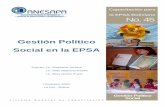 Gestión Político Social en la EPSA - bivica.org · 45-Gestion_politico-social_en_la ... un creciente involucramiento de organizaciones sociales en la ... gestionar apoyos y recursos,