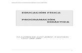 EDUCACIÓN FÍSICAEDUCACIÓN FÍSICA …iesjordi.edu.gva.es/html/progr/EFISICA.pdf · ... iniciación al rugby Juegos modificados de bate y campo ... en su caso, qué ejercicios puede