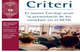 2n Trimestre 2011 Criteri - Col·legi Graduats Socials ... · de la Seguretat Social, Sr. Javier Aibar Bernad, i el Consell General dels Col·legis Oficials de Graduats Socials d’Espanya,