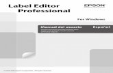 EPSON Label Editor Professional User's .de Microsoft Windows 10, Windows 8.1, Windows 8, Windows
