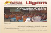 Revista informativa trimestral d’ASEM-Catalunya · …asemcatalunya.com/images/stories/lligam/pdf/LligamOctubre2007.pdf · rias, valoración servicio fisioterapia, y en un ámbito