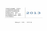 INFORME DEL COMANDANTE- PRESIDENTE … · 2017-01-20 · presidente daniel al pueblo y la asamblea na-cional 2013 ... el crecimiento econÓmico fue de 4.6%, continuando la ... fue