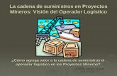 La Cadena de Suministro en Proyectos Visión del …approlog.org/wp-content/uploads/2012/08/cadena-de-suministro-en... · La cadena de suministros en Proyectos Mineros: Visión del