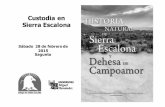 Custodia en Sierra Escalona - frect.org · ambas especies junto con Toledo y el Sur de Albacete y el Sur de Cádiz en el contexto europeo. Area de Dispersión de Águila-azor Perdicera