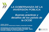 LA GOBERNANZA DE LA INVERSIÓN PÚBLICA .OCDE (2012), Recomendaciones de Gobernanza Pública de las