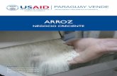 NEGOCIO CRECIENTE - usaid.gov · Agradecimientos especiales al Ing. Agr. Dr. Héctor Ramírez por su valioso aporte y conocimientos en el área de tecnología de producción del arroz;