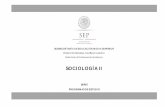 SOCIOLOGÍA II P (A MATERNO - dgb.sep.gob.mx · Prepararlo para su ingreso y permanencia en la educación superior, a partir de sus inquietudes y aspiraciones profesionales ... Introducción