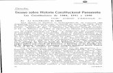 Ensayo sobre Historia Constitucional Paname±a .Derecho: Ensayo sobre Historia Constitucional Paname±a