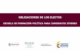 OBLIGACIONES DE LOS ELECTOS - …participacion.mininterior.gov.co/sites/default/files/obligaciones... · planes y programas de desarrollo económico y social, obras públicas y presupuesto