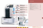 Productos Nuevos - cmm.com.mx · 353 Durómetros Máquinas de Medición de Microdureza Máquinas de Medición de Dureza Rockwell Productos Nuevos Instrumentos Portátiles para Medición