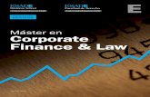 Mster en Corporate Finance & Law - .entre profesores de Finanzas y de Derecho, de las facultades