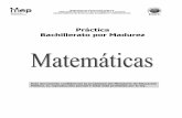 Práctica Bachillerato por Madurez - dgec.mep.go.cr · B. 1. 2. 3. tiene impr excepción de la prueba de idioma extranjero y Matemáticas. 9. cuadernillo la opc opciones (A A. Materiales