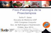 Fisio-Patología de la Preeclampsia - nefro.cl · sFlt-1 produce Endoteliosis Glomerular Humano Rata c/ sFlt-1 H&E Normal H&E PE ME PE . Progresión del Embarazo a PE Ramma, Biochem