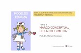 Tema 9 MARCO CONCEPTUAL DE LA ENFERMERIA …index-f.com/gomeres/wp-content/uploads/2014/11/Tema-9-Marco... · psíquico y social, y no sólo Servicio de ayuda específico, socialmente