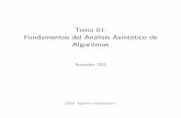 Tema 01: Fundamentos del Análisis Asintótico de Algoritmoscarrasquel/CompAsint.pdf · Introducción En Ciencias de la Computación se presenta con frecuencia la situación de analizar