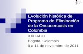 Evolución histórica del Programa de Eliminación de la Oncocercosis en Colombia I... · 2011-11-17 · Instituto Nacional de Salud I. Oncocercosis en Colombia antes del Programa
