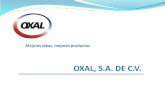 OXAL, S.A. DE C.V.intraoxal.intraoxal.com/wp-content/uploads/2012/04/Oxal-S.A.-De-C... · Venezuela, Colombia y Honduras, siendo uno de nuestros productos líderes el ... Cortinero