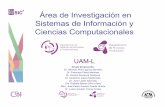 Área de Investigación en Sistemas de Información y ...€¦ · –Metodologías computacionales –Seguridad informática –Sistemas de información ... innovación en el ámbito