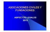 ASOCIACIONES CIVILES Y FUNDACIONES - … · Exención del pago de aranceles a Asociaciones Civiles y Fundaciones que tengan por objeto exclusivo la atención y