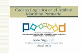 Cadena Logística en el Ámbito Marítimo Portuario · parte de la Cadena Logística le corresponde modernizar al mercado marítimo portuario y cuanto a otros sectores económicos.