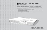 S PROYECTOR DE DATOS - Support | Home | CASIOsupport.casio.com/storage/es/manual/pdf/ES/007/H2650_UsersGuide... · suministrada con el Proyector de datos. ... Puede configurar el