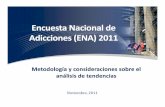 Encuesta Nacional de Adicciones (ENA) 2011encuestas.insp.mx/ena/ena2011/ENA_Metodologia_04Nov2012.pdf · Fuente: . Problemática de la estimación de alcohol y tabaco ... ENA2008