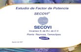 Estudio de Factor de Potencia SECOVI de potencia/estudio de... · Armónica cuyos efectos pueden significar problemas en la operación de ciertos equipos en el Sistema Eléctrico
