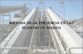 MEJORA DE LA EFICIENCIA EN LAS PLANTAS DE ÁRIDOS - aridos… · 18 de enero de 2017 CATEDRA DE ANEFA 4 Mejora de la eficiencia en las plantas de áridos Diseño inicial de la planta