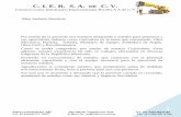 C. I. E. R. S. A. DE C. V. CIERSA.pdf · niveles de mando y operación aunada a una ágil comunicación interna, da ... en plantas de levaduras Azteca en la Delegación de Polanco