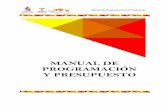 MANUAL DE PROGRAMACIÓN Y PRESUPUESTO - … · Catálogo de Clasificación Administrativa ..... 64 Catálogos por Categoría Programática ... Catálogo de Modalidades de los Programas